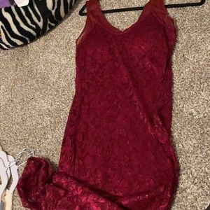 Red Lacey dress
